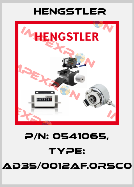 p/n: 0541065, Type: AD35/0012AF.0RSC0 Hengstler