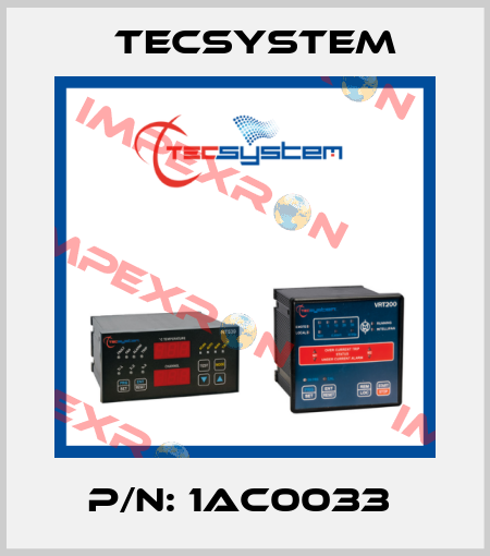 P/N: 1AC0033  Tecsystem