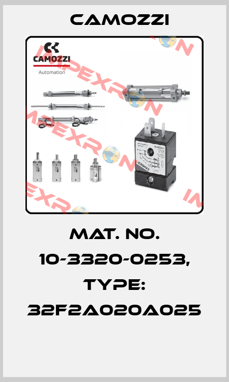 Mat. No. 10-3320-0253, Type: 32F2A020A025  Camozzi