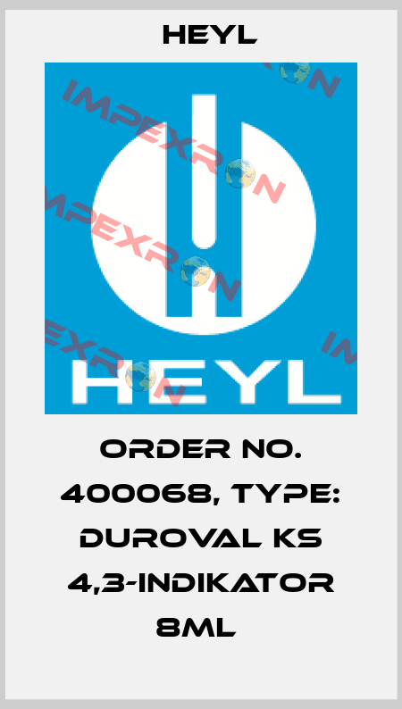 Order No. 400068, Type: Duroval KS 4,3-Indikator 8ml  Heyl
