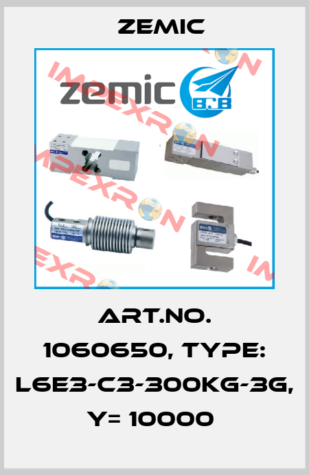 Art.No. 1060650, Type: L6E3-C3-300kg-3G, Y= 10000  ZEMIC