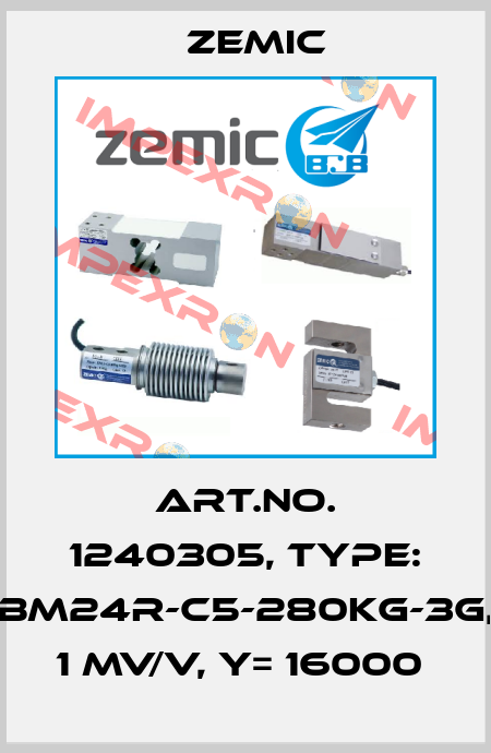 Art.No. 1240305, Type: BM24R-C5-280kg-3G, 1 mV/V, Y= 16000  ZEMIC