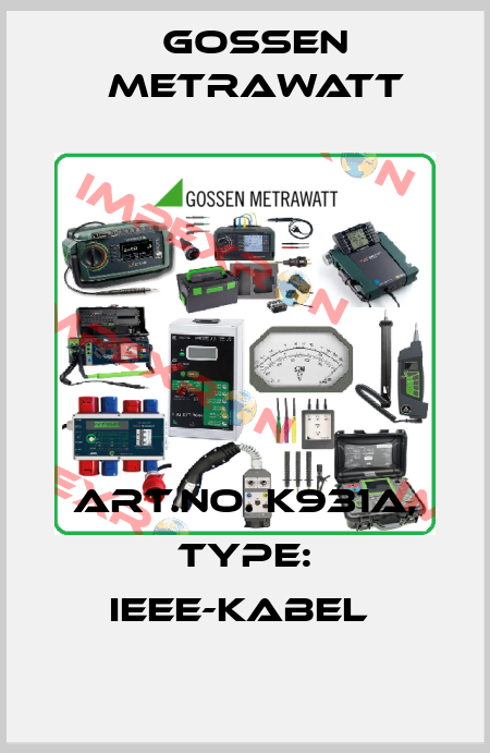 Art.No. K931A, Type: IEEE-Kabel  Gossen Metrawatt