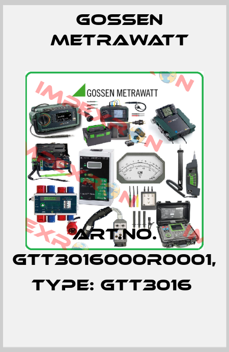 Art.No. GTT3016000R0001, Type: GTT3016  Gossen Metrawatt