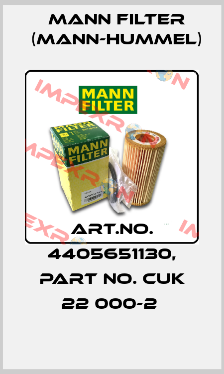 Art.No. 4405651130, Part No. CUK 22 000-2  Mann Filter (Mann-Hummel)