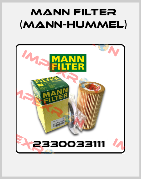 2330033111  Mann Filter (Mann-Hummel)