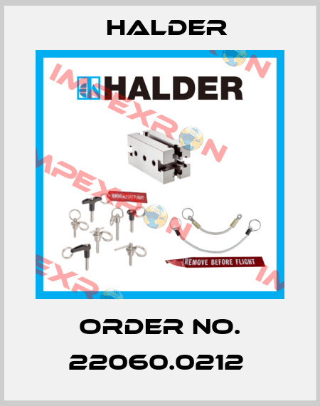 Order No. 22060.0212  Halder