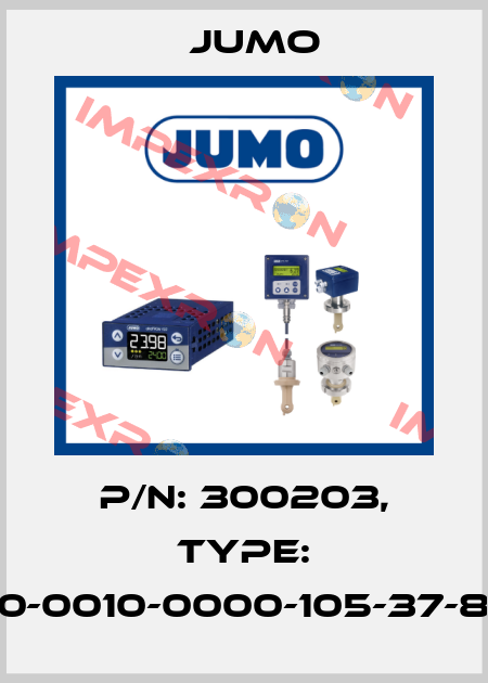 p/n: 300203, Type: 202924/10-0010-0000-105-37-88-26/000 Jumo