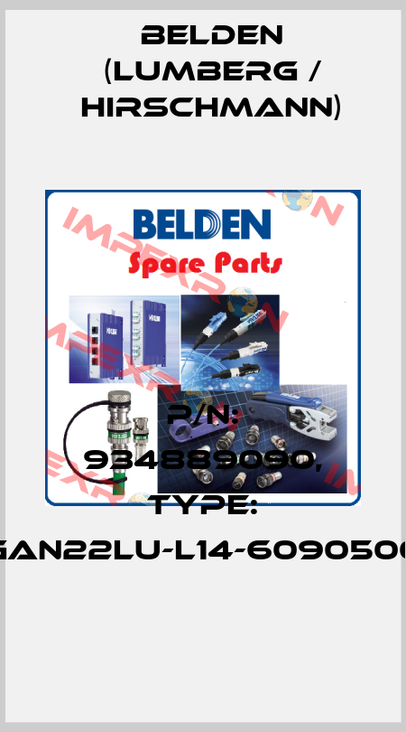 P/N: 934889090, Type: GAN22LU-L14-6090500 Belden (Lumberg / Hirschmann)