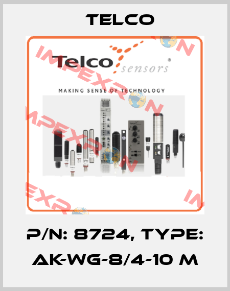 p/n: 8724, Type: AK-WG-8/4-10 m Telco