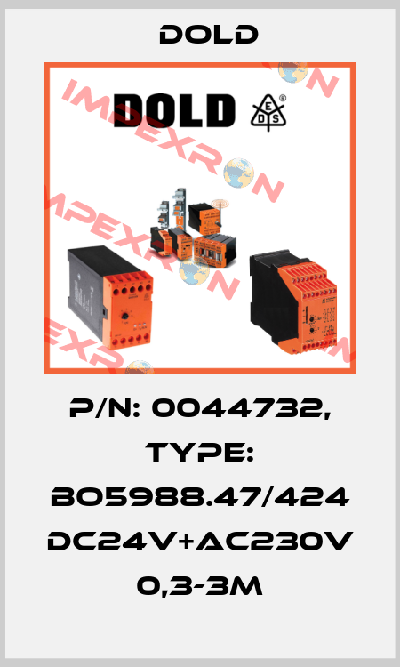 p/n: 0044732, Type: BO5988.47/424 DC24V+AC230V 0,3-3M Dold