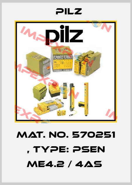 Mat. No. 570251 , Type: PSEN me4.2 / 4AS  Pilz
