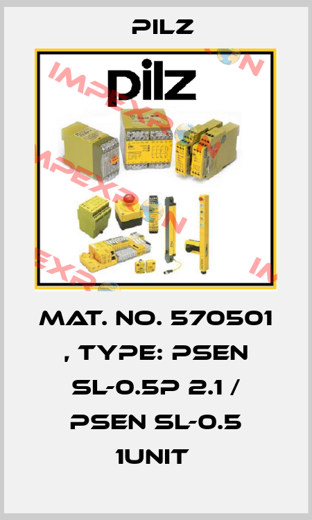 Mat. No. 570501 , Type: PSEN sl-0.5p 2.1 / PSEN sl-0.5 1unit  Pilz