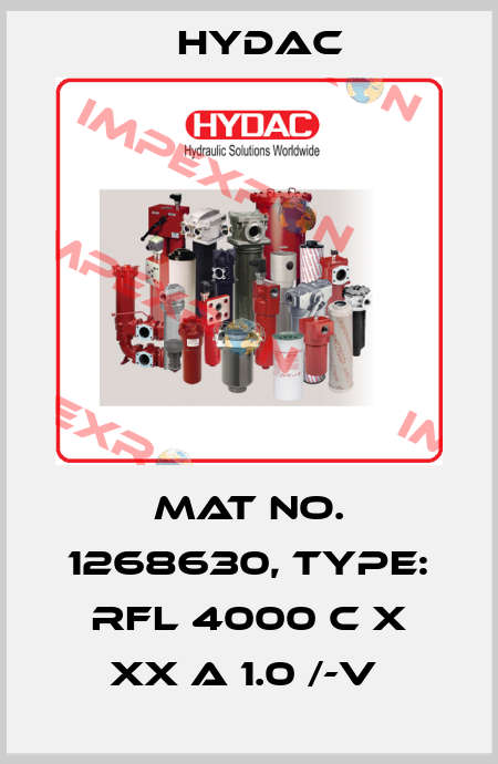 Mat No. 1268630, Type: RFL 4000 C X XX A 1.0 /-V  Hydac