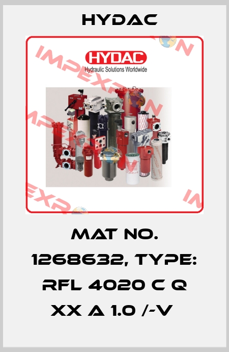 Mat No. 1268632, Type: RFL 4020 C Q XX A 1.0 /-V  Hydac