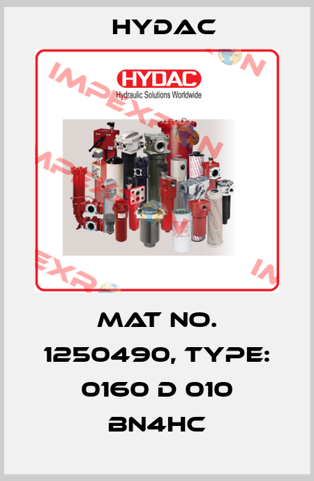 Mat No. 1250490, Type: 0160 D 010 BN4HC Hydac