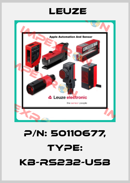 p/n: 50110677, Type: KB-RS232-USB Leuze