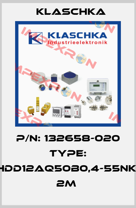 P/N: 132658-020 Type: HDD12aq50b0,4-55NK1 2m  Klaschka