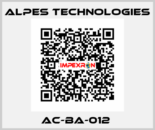 AC-BA-012  ALPES TECHNOLOGIES