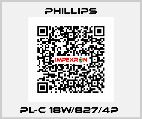 PL-C 18W/827/4P  Phillips