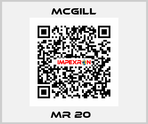  MR 20   McGill