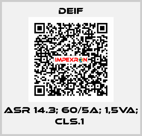 ASR 14.3; 60/5A; 1,5VA; CLS.1  Deif