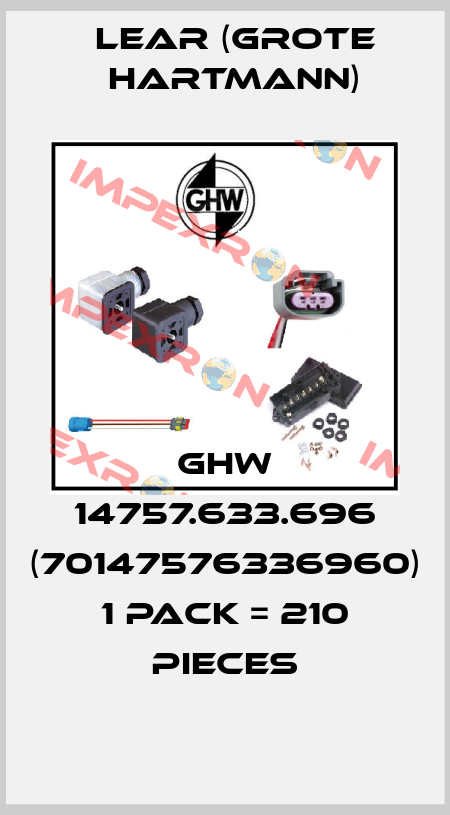 GHW 14757.633.696 (70147576336960) 1 pack = 210 pieces   Lear (Grote Hartmann)