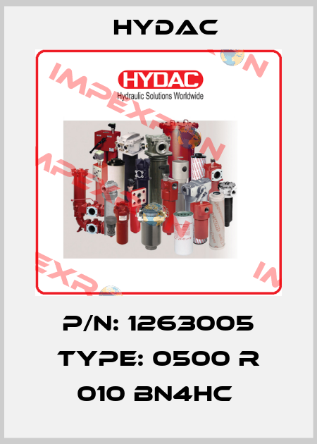 P/N: 1263005 Type: 0500 R 010 BN4HC  Hydac
