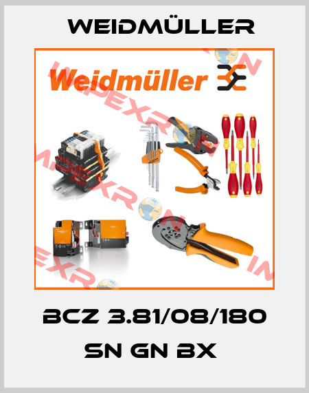 BCZ 3.81/08/180 SN GN BX  Weidmüller