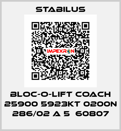 BLOC-O-LIFT COACH 25900 5923KT 0200N 286/02 A 5  60807 Stabilus