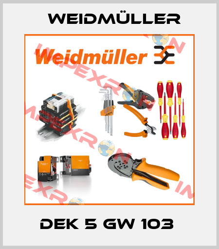 DEK 5 GW 103  Weidmüller
