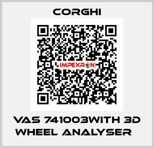 VAS 741003with 3D wheel analyser   Corghi