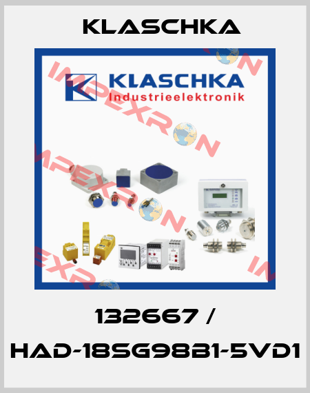 132667 / HAD-18SG98B1-5VD1 Klaschka