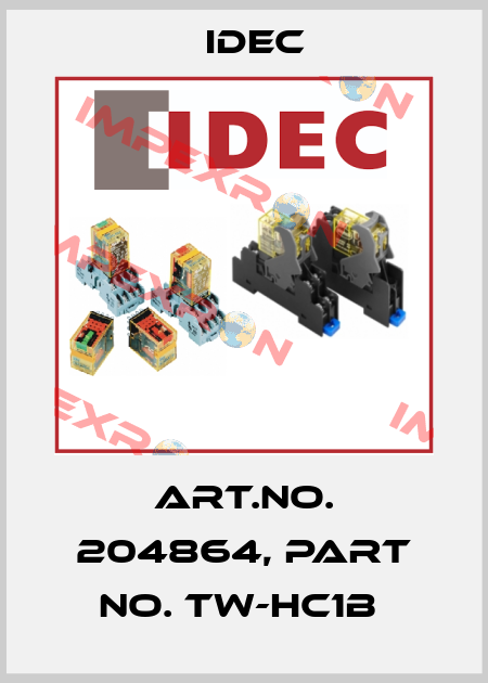 Art.No. 204864, Part No. TW-HC1B  Idec