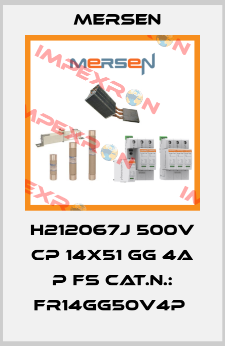 H212067J 500V CP 14X51 GG 4A P FS CAT.N.: FR14GG50V4P  Mersen