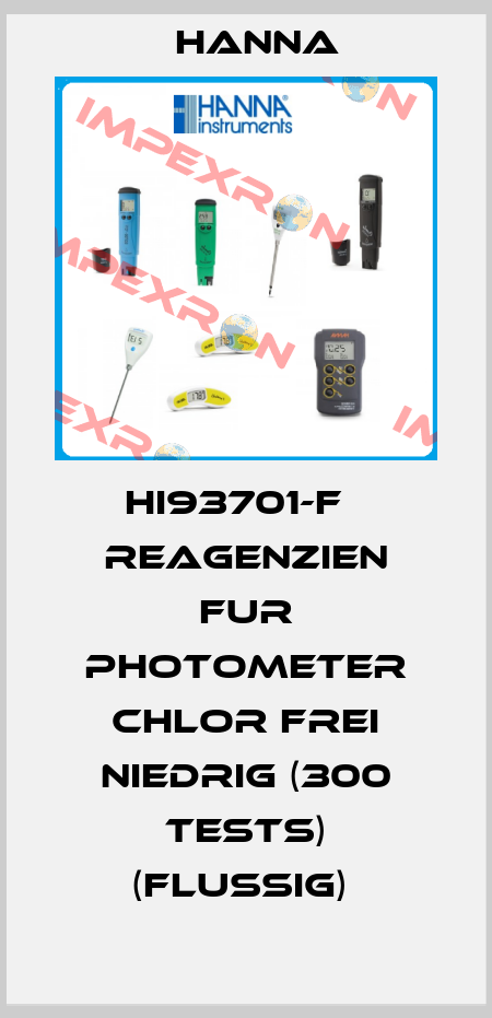 HI93701-F   REAGENZIEN FUR PHOTOMETER CHLOR FREI NIEDRIG (300 TESTS) (FLUSSIG)  Hanna