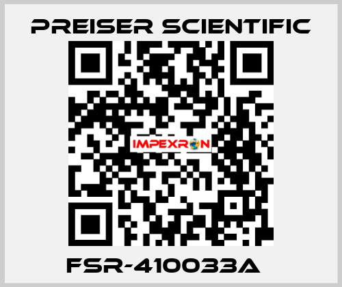 FSR-410033A   Preiser Scientific