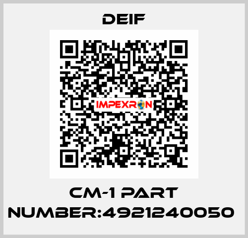 CM-1 part number:4921240050  Deif