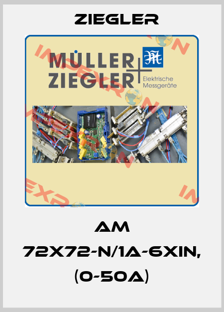 AM 72x72-n/1A-6xiN, (0-50A) Ziegler