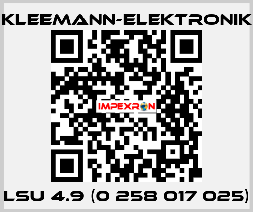 LSU 4.9 (0 258 017 025) Kleemann-Elektronik