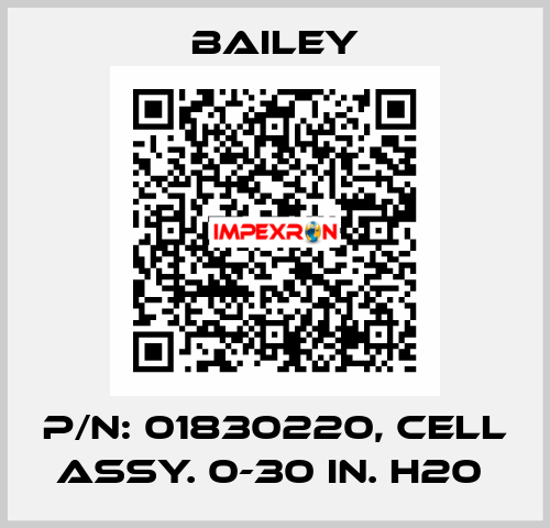 P/N: 01830220, CELL ASSY. 0-30 IN. H20  Bailey