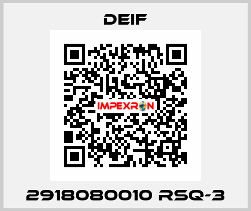 2918080010 RSQ-3 Deif