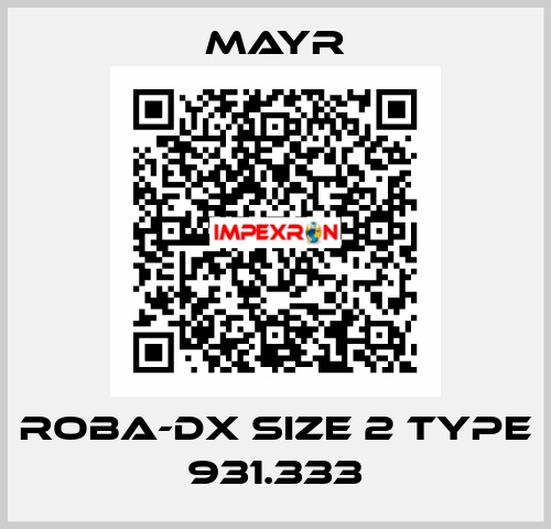 Roba-DX Size 2 Type 931.333 Mayr