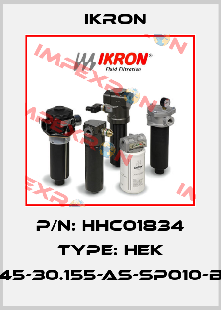 P/N: HHC01834 Type: HEK 45-30.155-AS-SP010-B Ikron