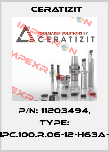 P/N: 11203494, Type: MHPC.100.R.06-12-H63A-90 Ceratizit