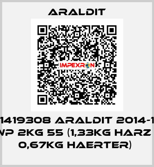 1419308 ARALDIT 2014-1 WP 2KG 55 (1,33KG HARZ + 0,67KG HAERTER)  Araldit