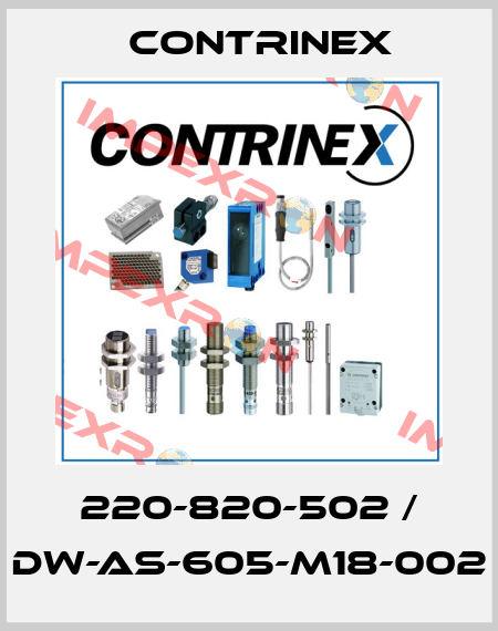 220-820-502 / DW-AS-605-M18-002 Contrinex
