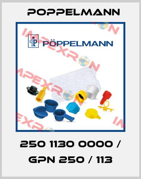 250 1130 0000 / GPN 250 / 113 Poppelmann