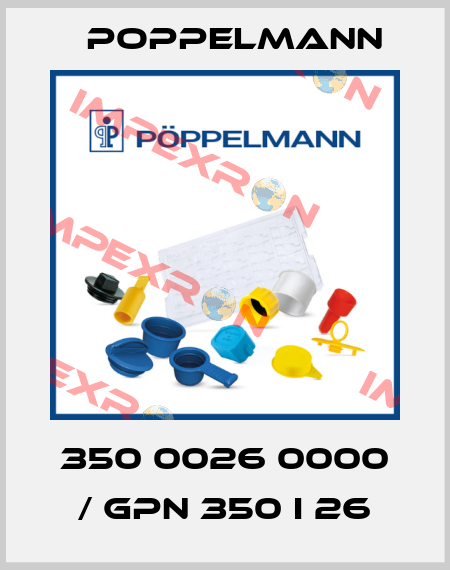 350 0026 0000 / GPN 350 I 26 Poppelmann