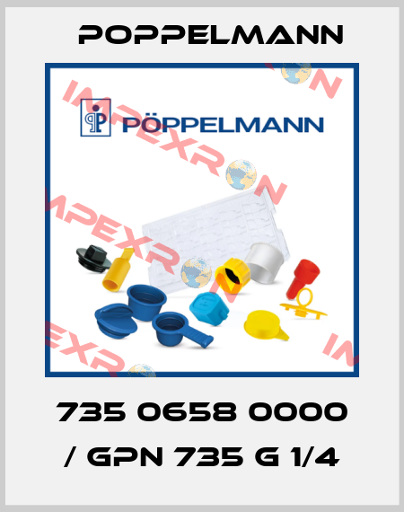 735 0658 0000 / GPN 735 G 1/4 Poppelmann